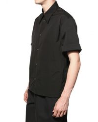 Jil Sander | Black Poplin Stretch Shirt for Men | Lyst