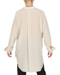 JOSEPH | White Crepe De Chine Silk Shirt | Lyst