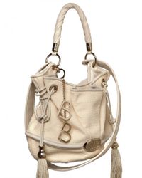 Lancel | Natural Bridget Bardo Cotton Tweed Shoulder Bag | Lyst