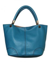 Lancel | Blue French Flair Grained Leather Tote | Lyst