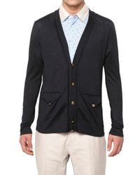 Marc Jacobs | Blue Silk Knit Cardigan Sweater for Men | Lyst