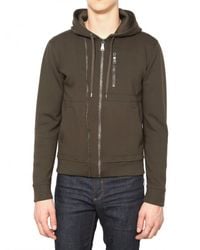 Neil Barrett | Green Double Zipped Fleece Sweatshirt for Men | Lyst