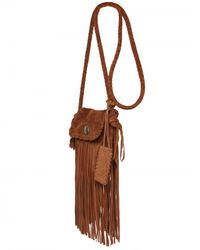 Ralph Lauren | Brown Suede Fringe Shoulder Bag | Lyst