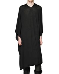 Rick Owens | Black Light Merino Knit Poncho Sweater for Men | Lyst