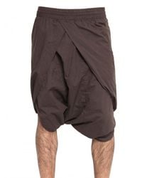 Silent - Damir Doma | Purple Cotton Poplin Sarong Shorts for Men | Lyst