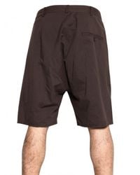 Silent - Damir Doma | Brown Cotton Poplin Shorts for Men | Lyst