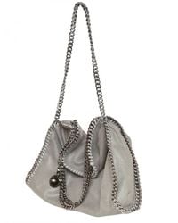 Stella McCartney | Gray Falabella Chain Eco Leather Shoulder Bag | Lyst