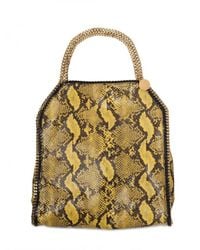 Stella McCartney | Yellow Falabella Large Eco Python Shoulder Bag | Lyst