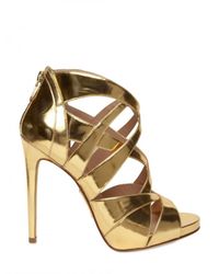 Alejandro Ingelmo | Metallic 120mm Mirrored Gold Cage Sandals | Lyst