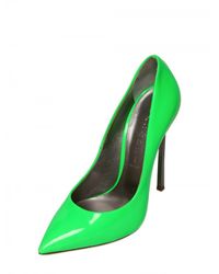Casadei | Green 120mm Patent Pointy Pumps | Lyst
