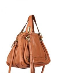 Chloé | Brown Paraty Calfskin with Nappa Top Handle | Lyst