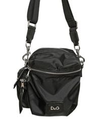 Dolce & Gabbana | Black Nylon Small Shoulder Bag for Men | Lyst