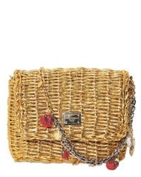 Dolce & Gabbana | Metallic Brocade & Ayers Snakeskin Dolce Bag | Lyst