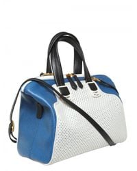 Fendi | White Chameleon Perforated Leather Bag | Lyst