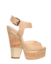 Giuseppe Zanotti | Natural 160mm Leather Ankle Strap Sandals | Lyst