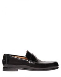 Jimmy Choo | Black Smooth Shiny Calfskin Penny Loafers for Men | Lyst