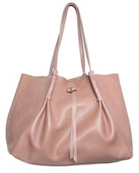 Nina Ricci | Natural Grainy Calfskin Shopper Shoulder Bag | Lyst