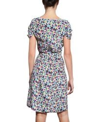 Nina Ricci | Multicolor Crepe De Chine Floral Dress | Lyst