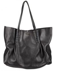 Nina Ricci | Blue Grainy Calfskin Shopper Shoulder Bag | Lyst