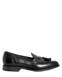 Ralph Lauren | Black Tasselled Calfskin Loafers for Men | Lyst