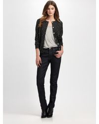 A.P.C. | Black Dotted Cardigan | Lyst