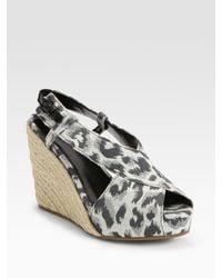 3.1 Phillip Lim | Gray Cotton and Jute Espadrille Wedges | Lyst