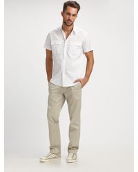 Theory | White Feynold Wealth Shirt for Men | Lyst