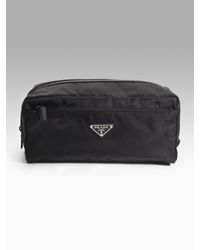 Prada | Black Double-zip Toiletry Kit for Men | Lyst