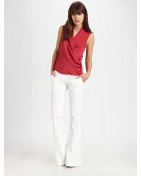 Theory | White Jeldra Flare-leg Pants | Lyst