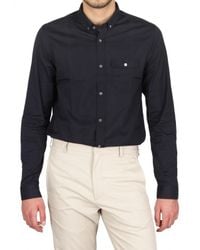 Burberry Prorsum | Blue Slim Fit Poplin Shirt for Men | Lyst