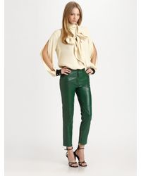 By Malene Birger | Green Alisa Leather Pants | Lyst