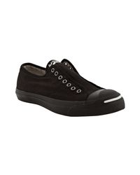 Lyst - Converse Jack Purcell Ltd Edition Black Slip-on Canvas Sneakers ...