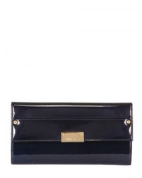 Jimmy Choo | Blue Reese Patent Leather Clutch | Lyst