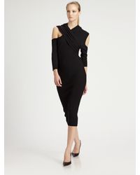 Donna Karan | Black Off-the-shoulder Dress | Lyst