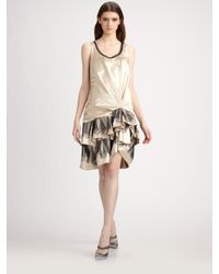 Marc Jacobs | Natural Silk Satin Dress | Lyst