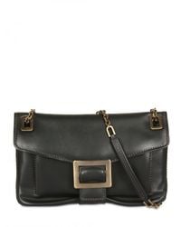 Roger Vivier | Black Nappa Metro Small Shoulder Bag | Lyst
