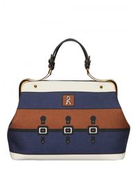 Roberta Di Camerino | Multicolor Caravel Printed Canvas Top Handle | Lyst