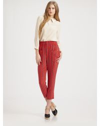 Marc By Marc Jacobs | Pink Miro Silk Button-back Blouse | Lyst
