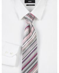 Paul Smith | Pink Striped Silk Tie for Men | Lyst
