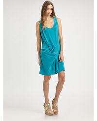 Thakoon Addition | Blue Silk Hip Band Dress | Lyst
