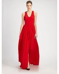 Yigal Azrouël | Red Silk Gown | Lyst