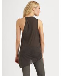 Helmut Lang | Black Threadbare T Crossover Top | Lyst