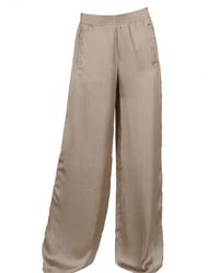 Chloé | Gray Satin Matt Parachute Trousers | Lyst
