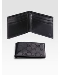 Gucci | Black Small Bi-fold Wallet for Men | Lyst