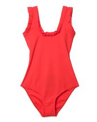 Lanvin | Red Scoop-back Swimsuit | Lyst