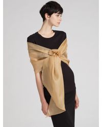 Ilana Wolf | Metallic Silk Organza Wrap | Lyst