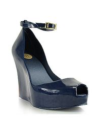 Melissa | Patchuli - Blue Jelly Wedge Sandal | Lyst