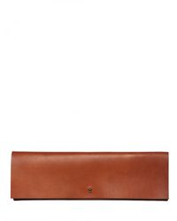 Rick Owens | Brown Leather Clutch | Lyst
