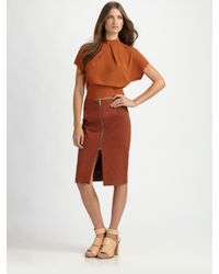 Acne Studios | Brown Harlow Rustic Skirt | Lyst