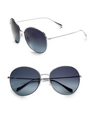 Oliver Peoples | Metallic Blondell Round Metal Sunglasses | Lyst